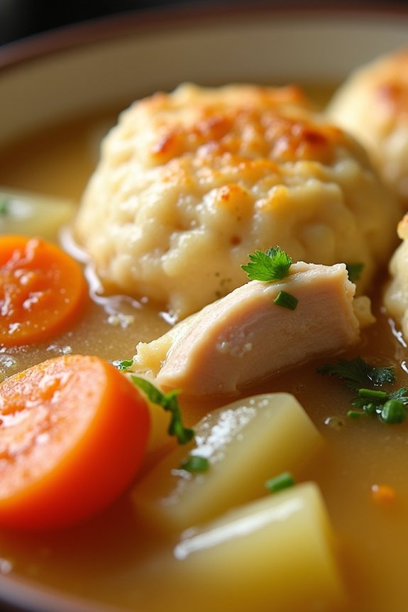 hearty chicken dumplings stew