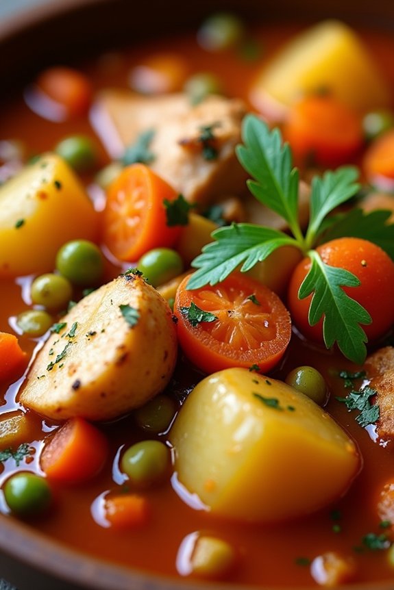 hearty chicken potato stew