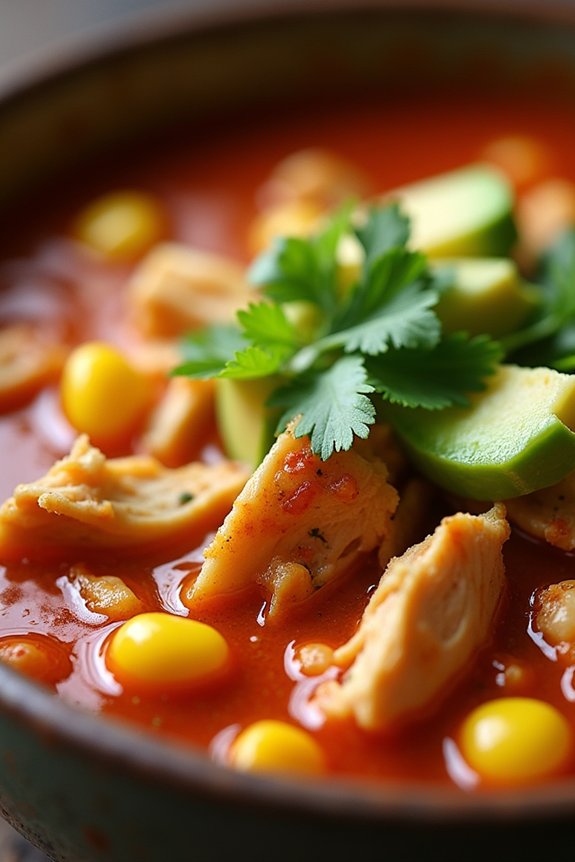 hearty chicken tortilla soup