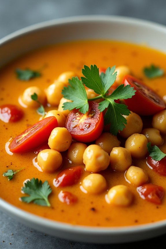 hearty chickpea tomato stew