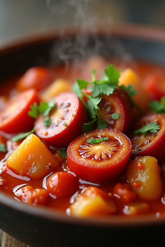 hearty chorizo tomato stew