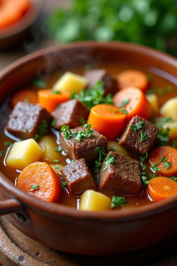 hearty comfort food stew