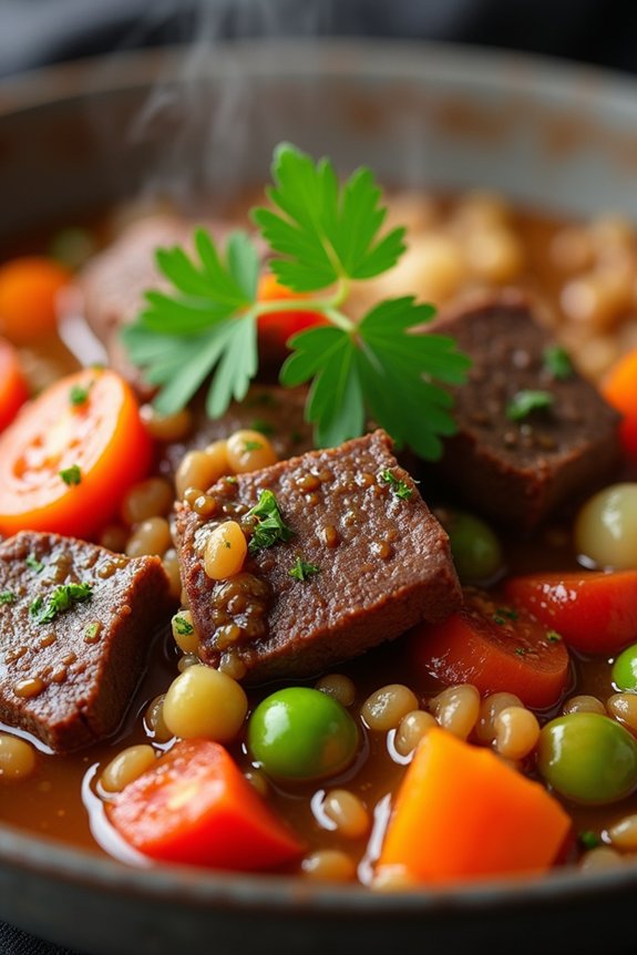 hearty comforting beef stew