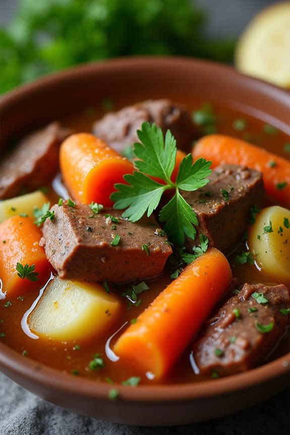 hearty comforting beef stew