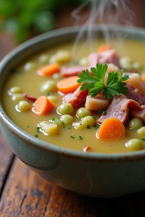 hearty comforting split pea soup