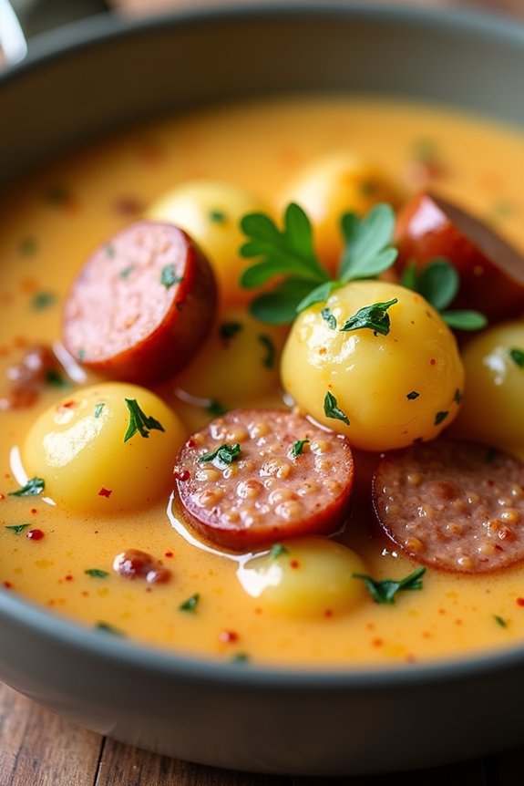 hearty creamy sausage stew