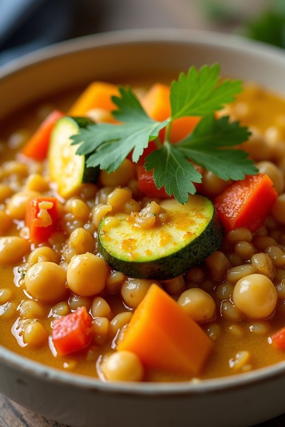 hearty curried barley stew