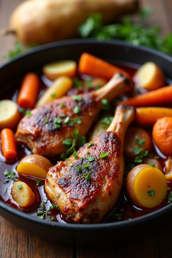 hearty duck vegetable stew