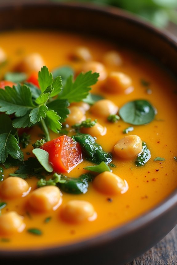 hearty flavorful chickpea curry