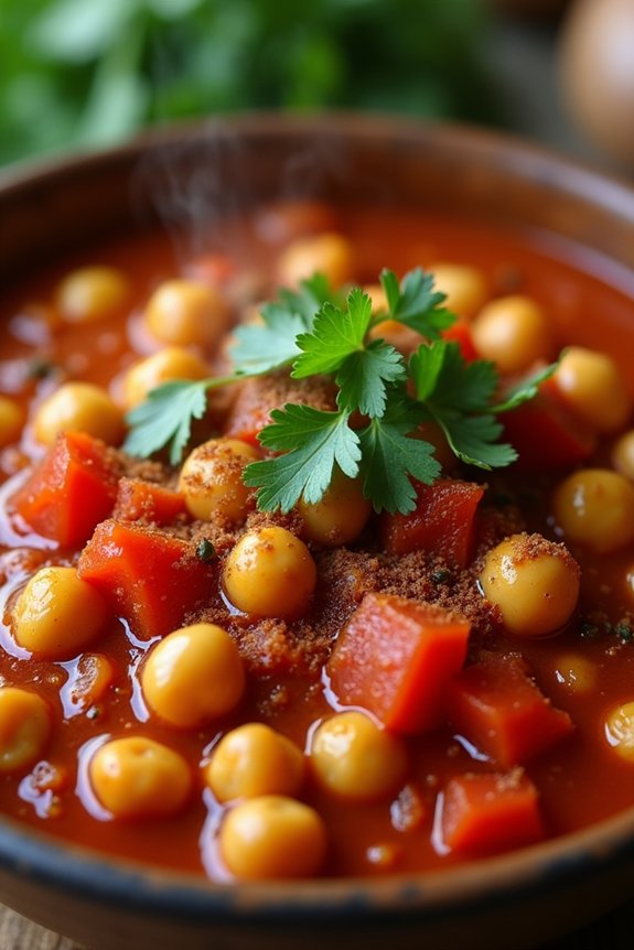hearty flavorful chickpea stew