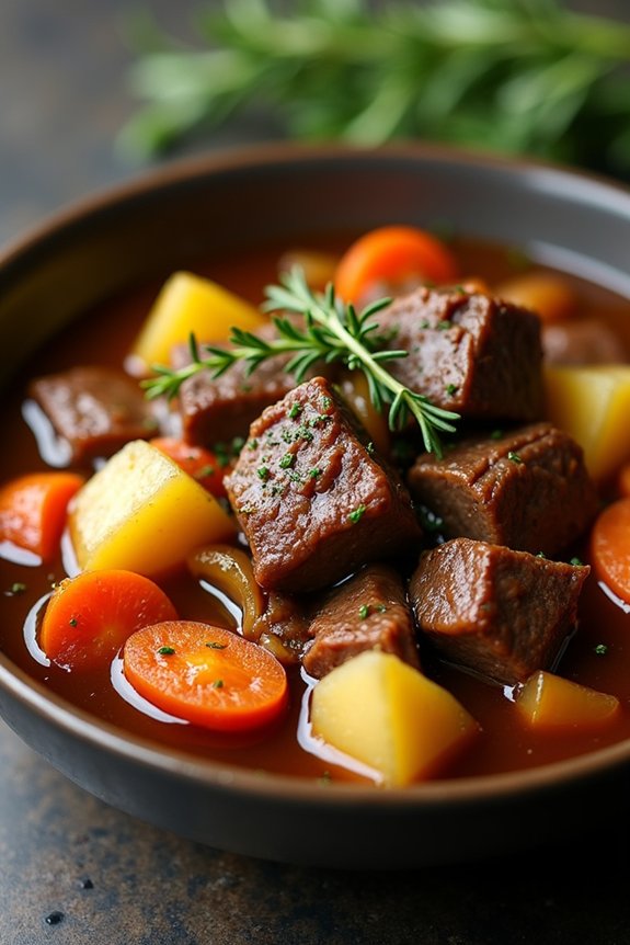 hearty garlic onion stew
