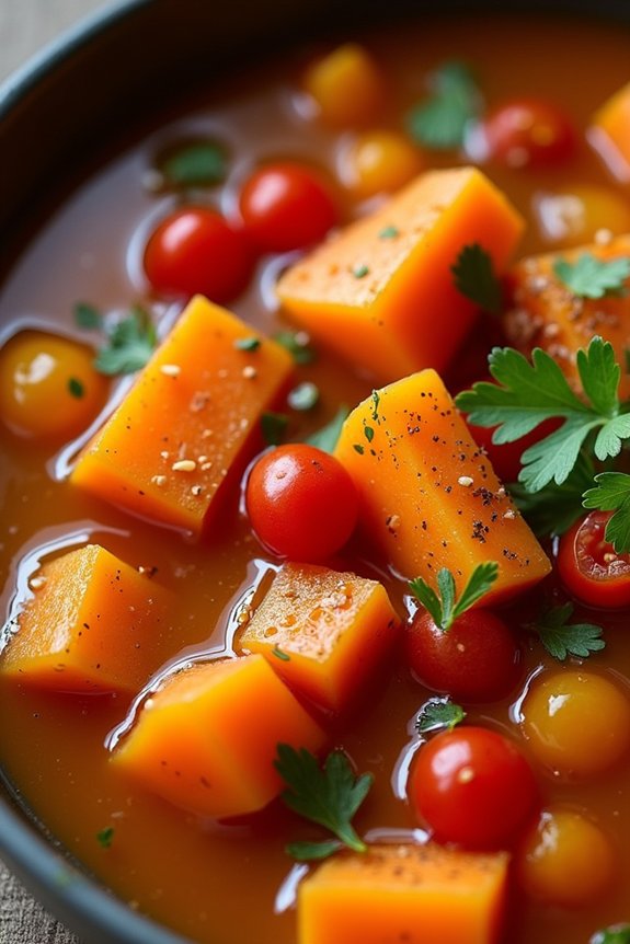 hearty ginger sweet potato stew