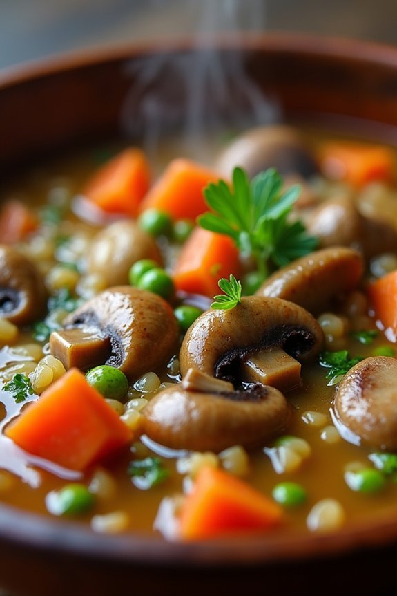 hearty gluten free mushroom stew