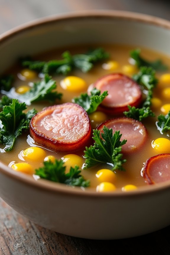 hearty ham and kale soup