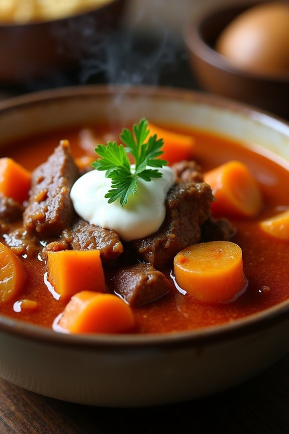 hearty hungarian goulash stew