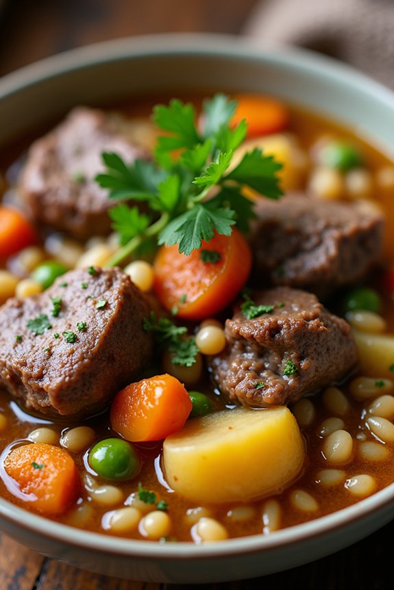hearty lamb barley stew
