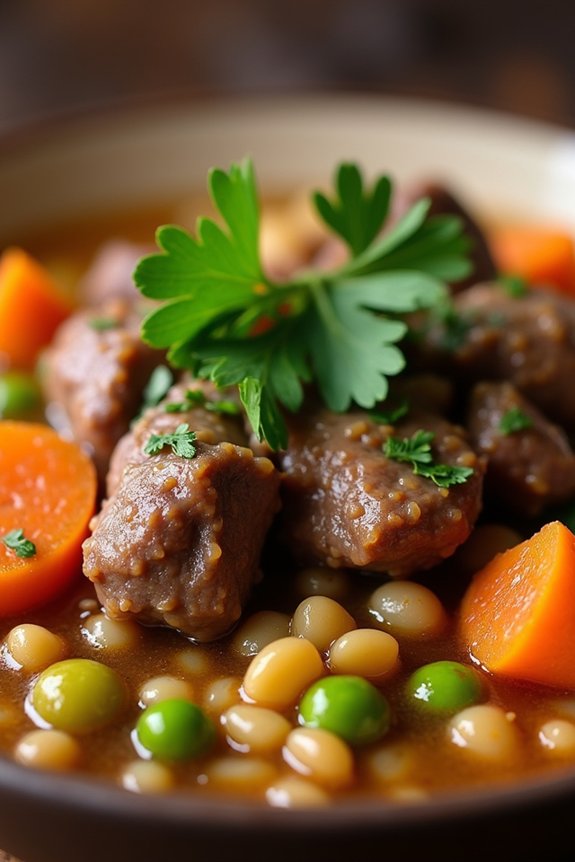 hearty lamb barley stew