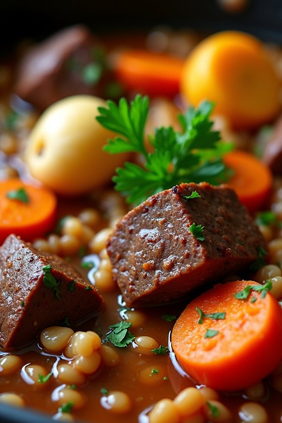 hearty lamb barley stew