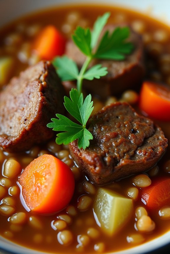 hearty lamb barley stew
