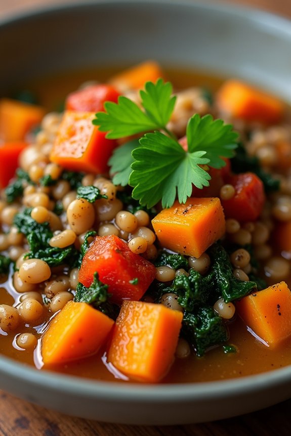 hearty lentil sweet potato stew