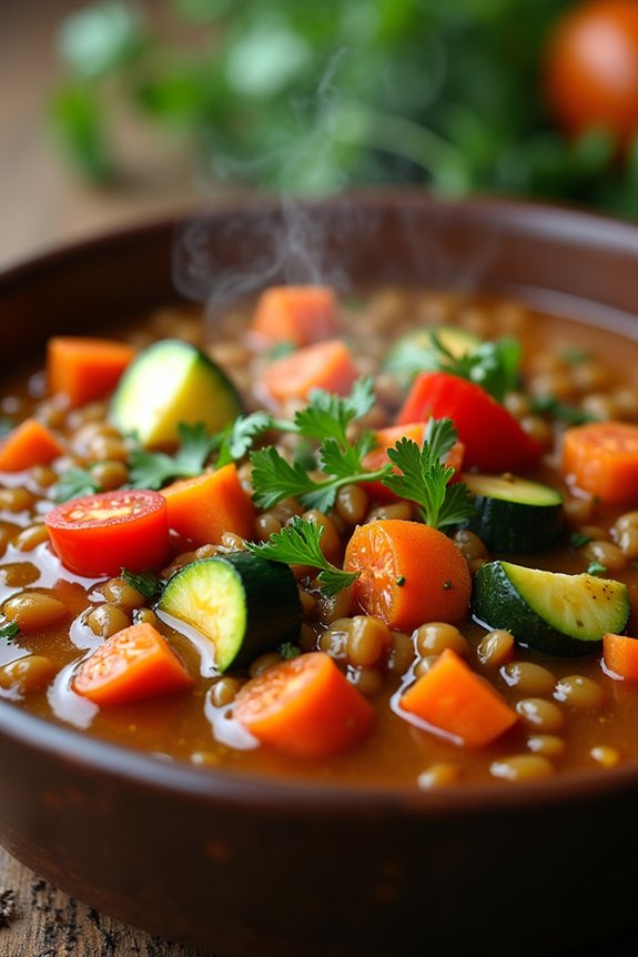hearty lentil vegetable soup