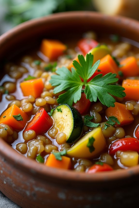hearty lentil vegetable stew