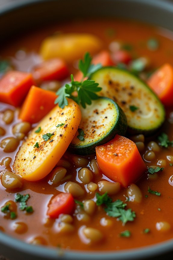 hearty lentil vegetable stew