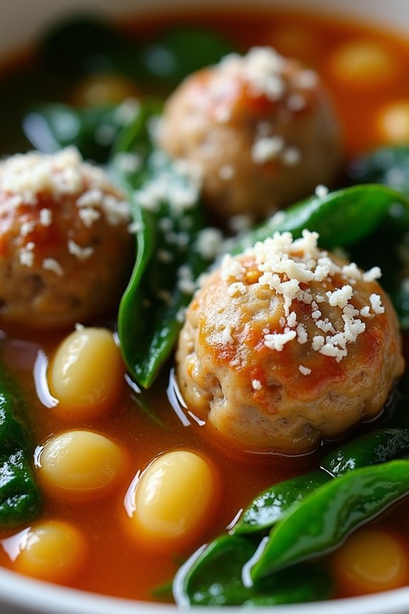hearty meatball vegetable soup