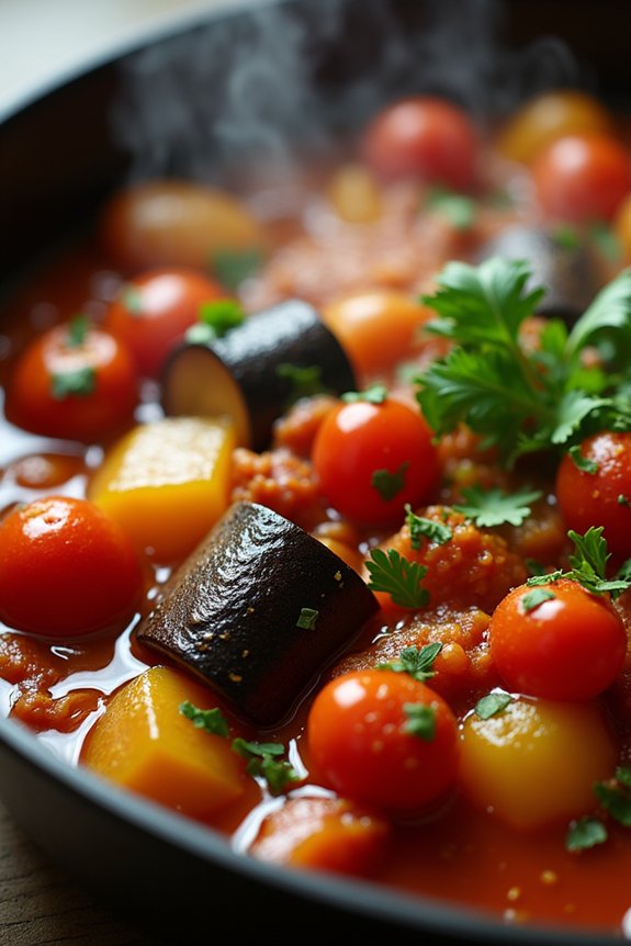 hearty mediterranean eggplant stew