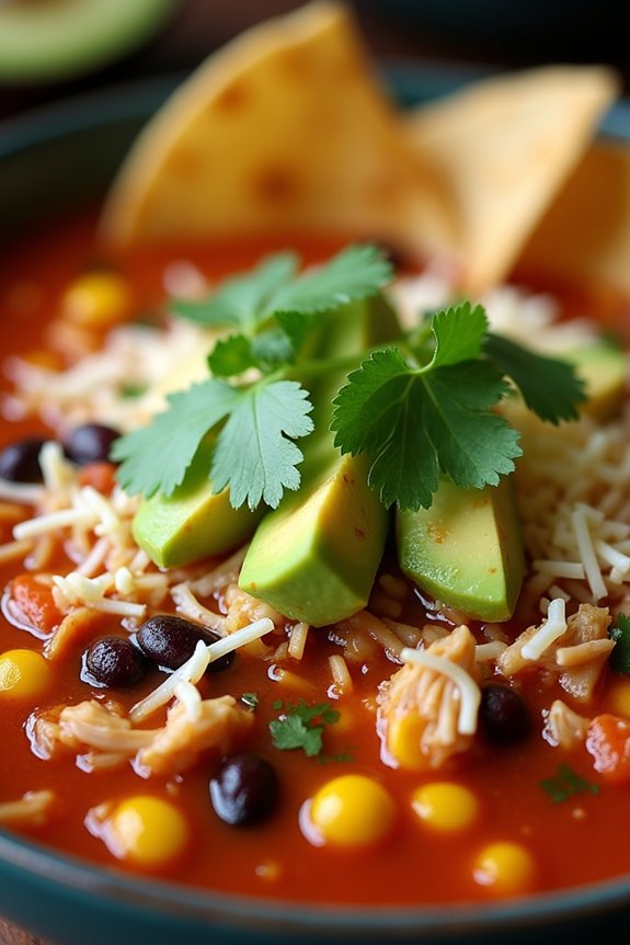 hearty mexican chicken soup