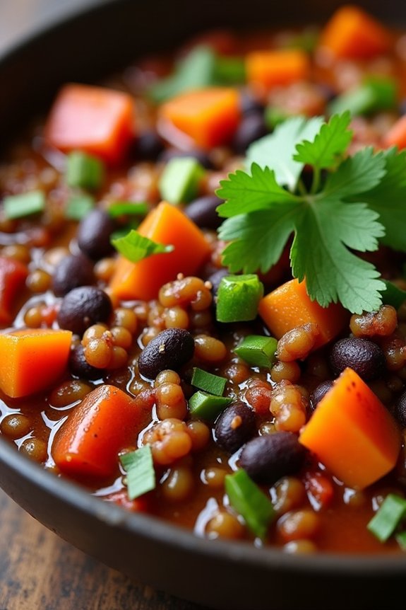 hearty mexican lentil stew