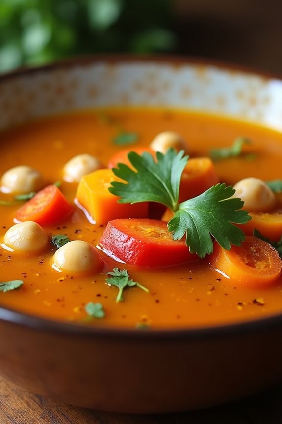 hearty moroccan chickpea soup