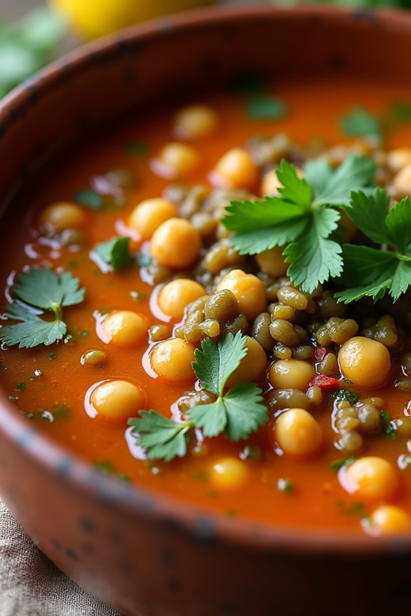 hearty moroccan chickpea soup