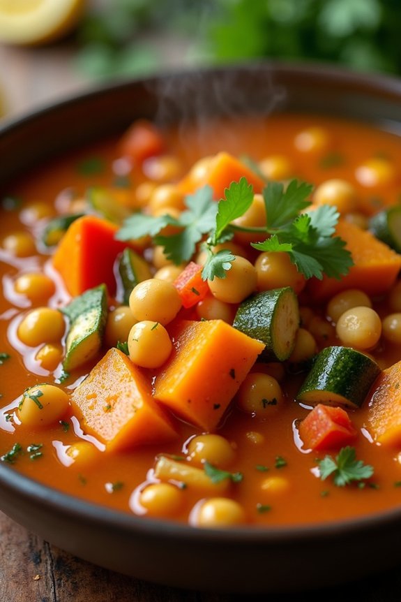 hearty moroccan chickpea stew