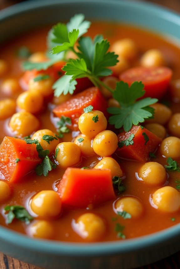 hearty moroccan chickpea stew