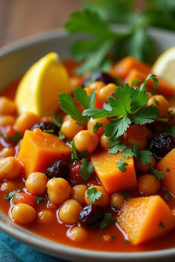 hearty moroccan chickpea stew