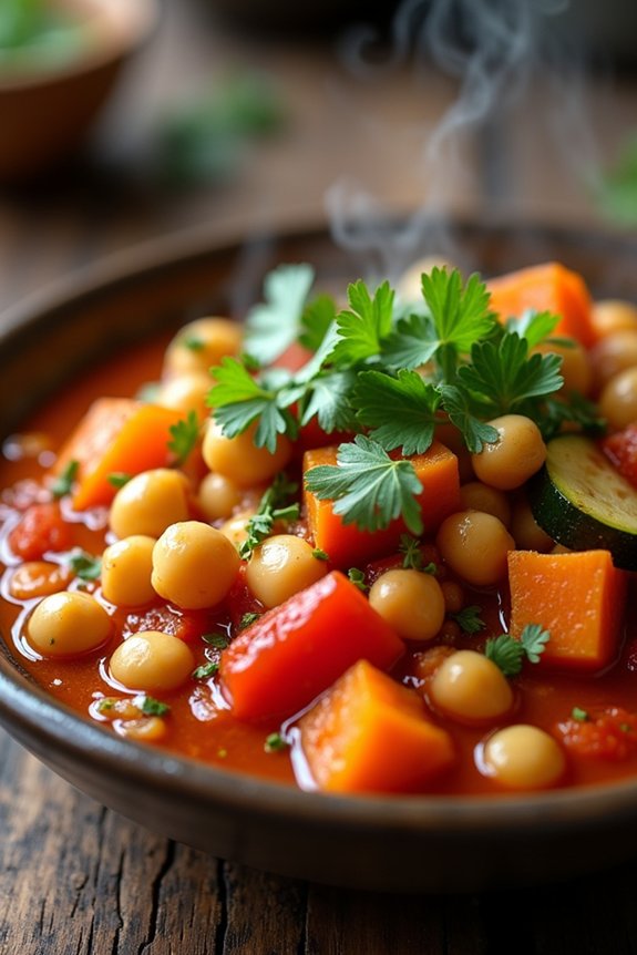 hearty moroccan chickpea stew