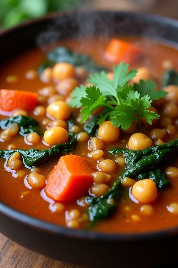 hearty moroccan legume stew