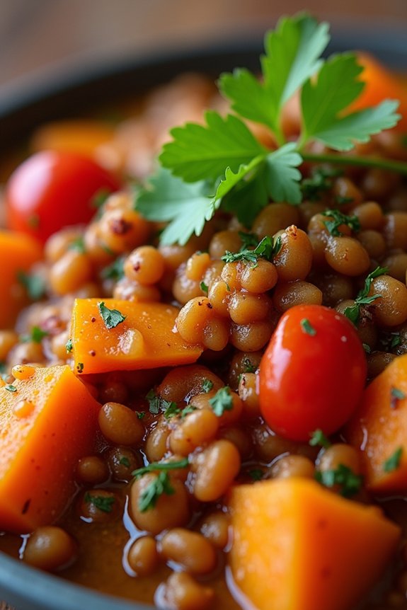 hearty moroccan lentil stew