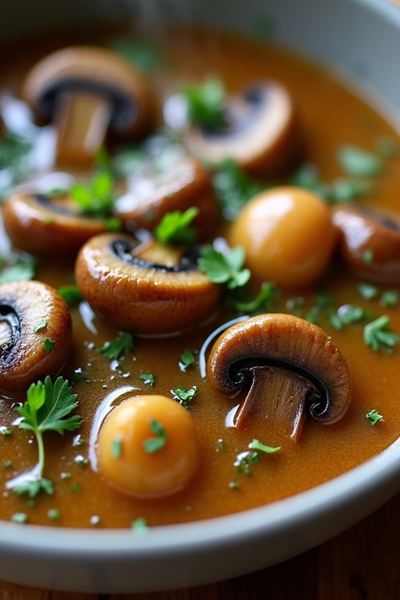 hearty mushroom thyme stew