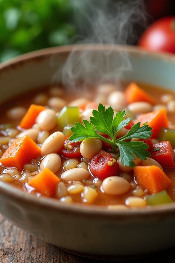 hearty nutritious bean soup