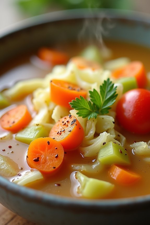 hearty nutritious cabbage soup
