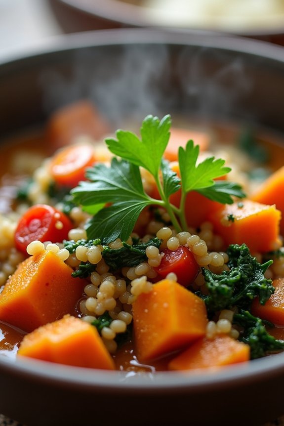 hearty nutritious sweet potato stew
