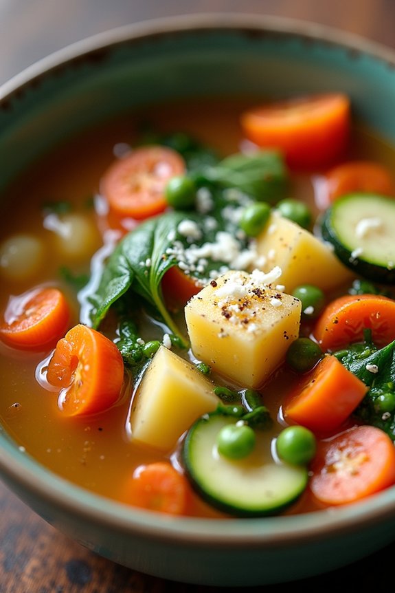 hearty nutritious vegetable soup
