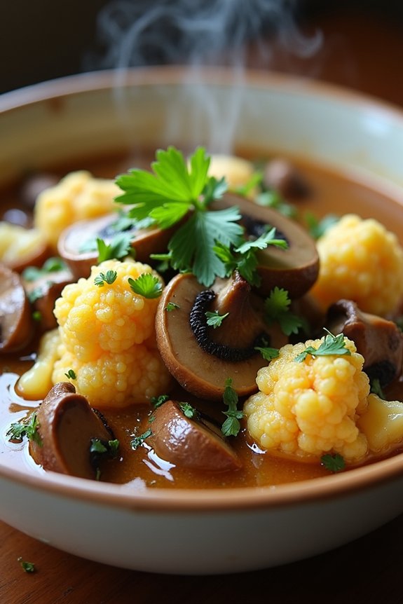 hearty paleo mushroom stew