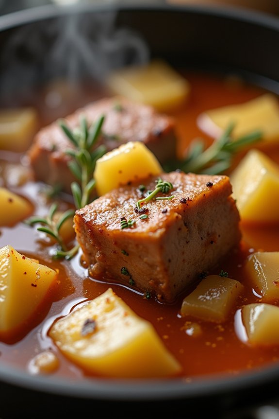 hearty pork and apple stew