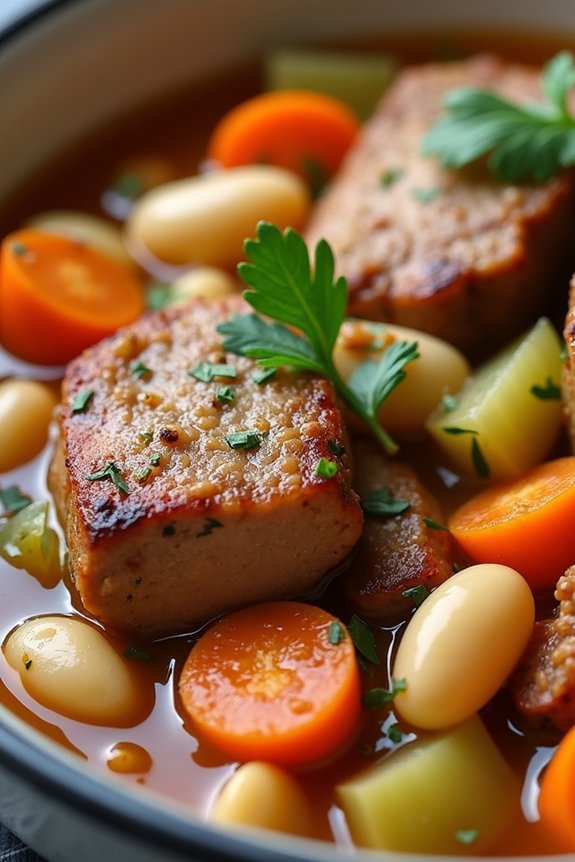 hearty pork and bean stew