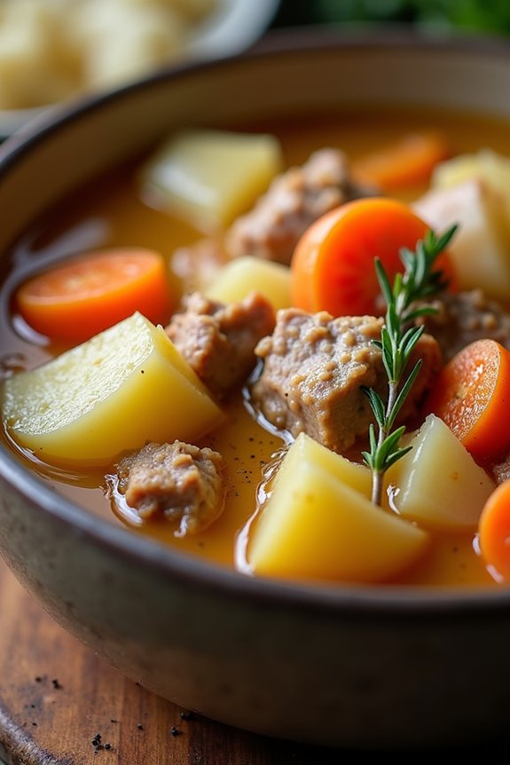 hearty pork and cabbage stew