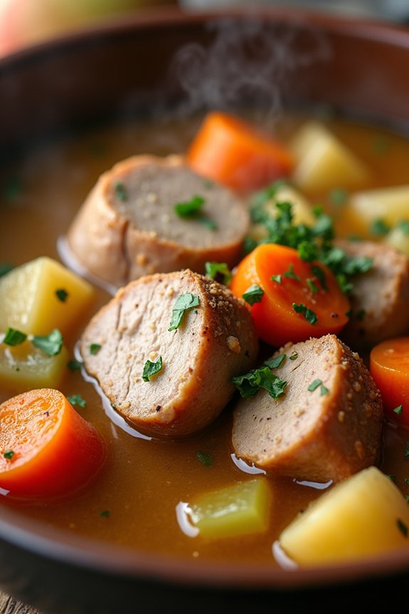 hearty pork apple stew