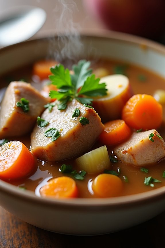 hearty pork apple stew